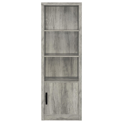 Burke 3-shelf Engineered Wood Media Tower Grey Driftwood