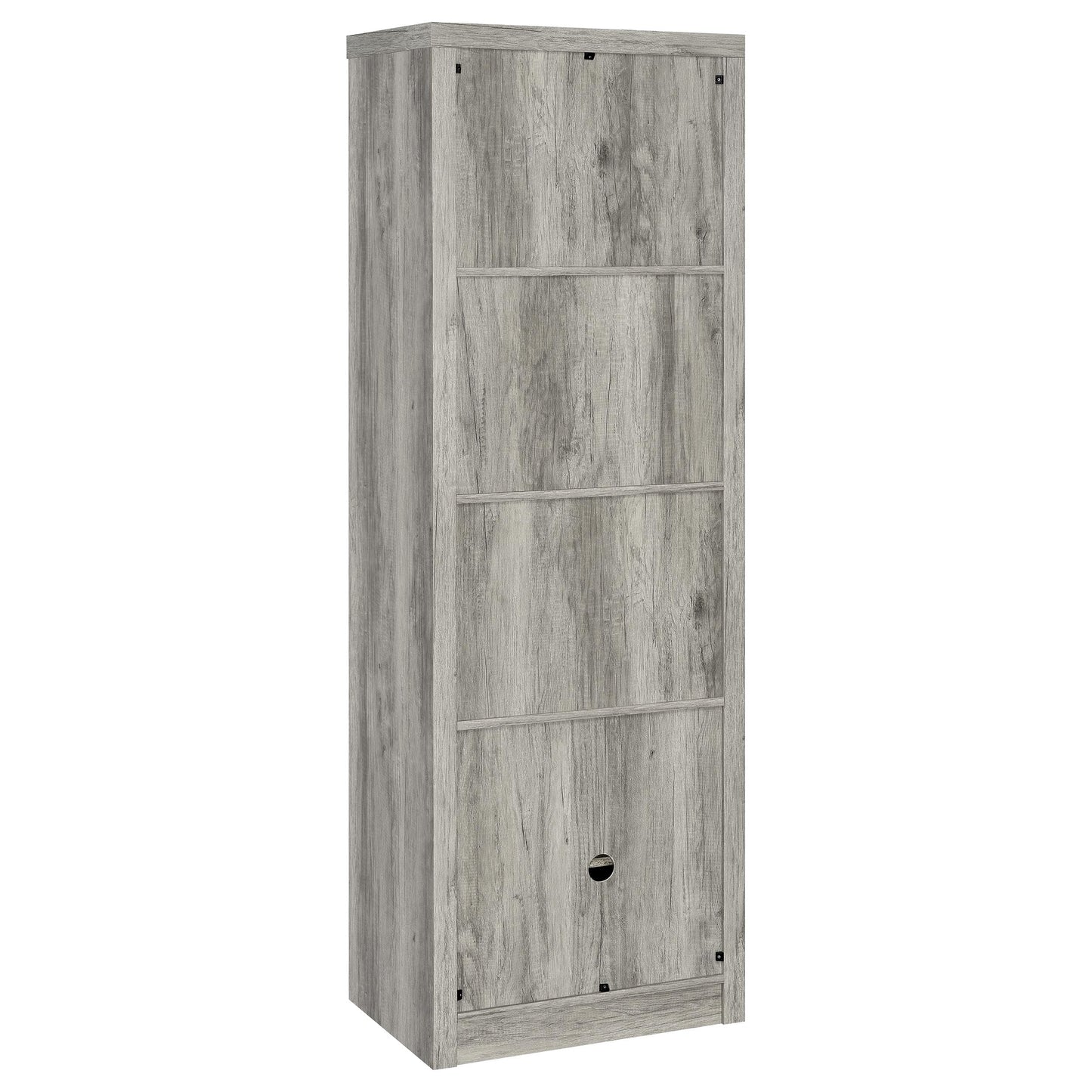 Burke 3-shelf Engineered Wood Media Tower Grey Driftwood