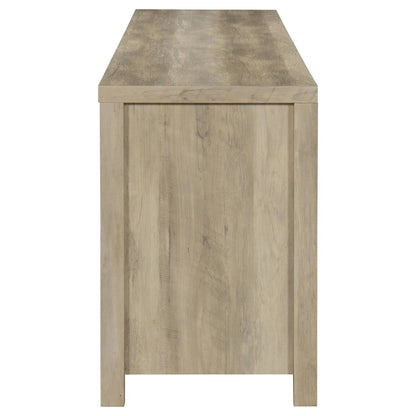 Madra 2-door Engineered Wood 79" TV Stand Distressed Pine