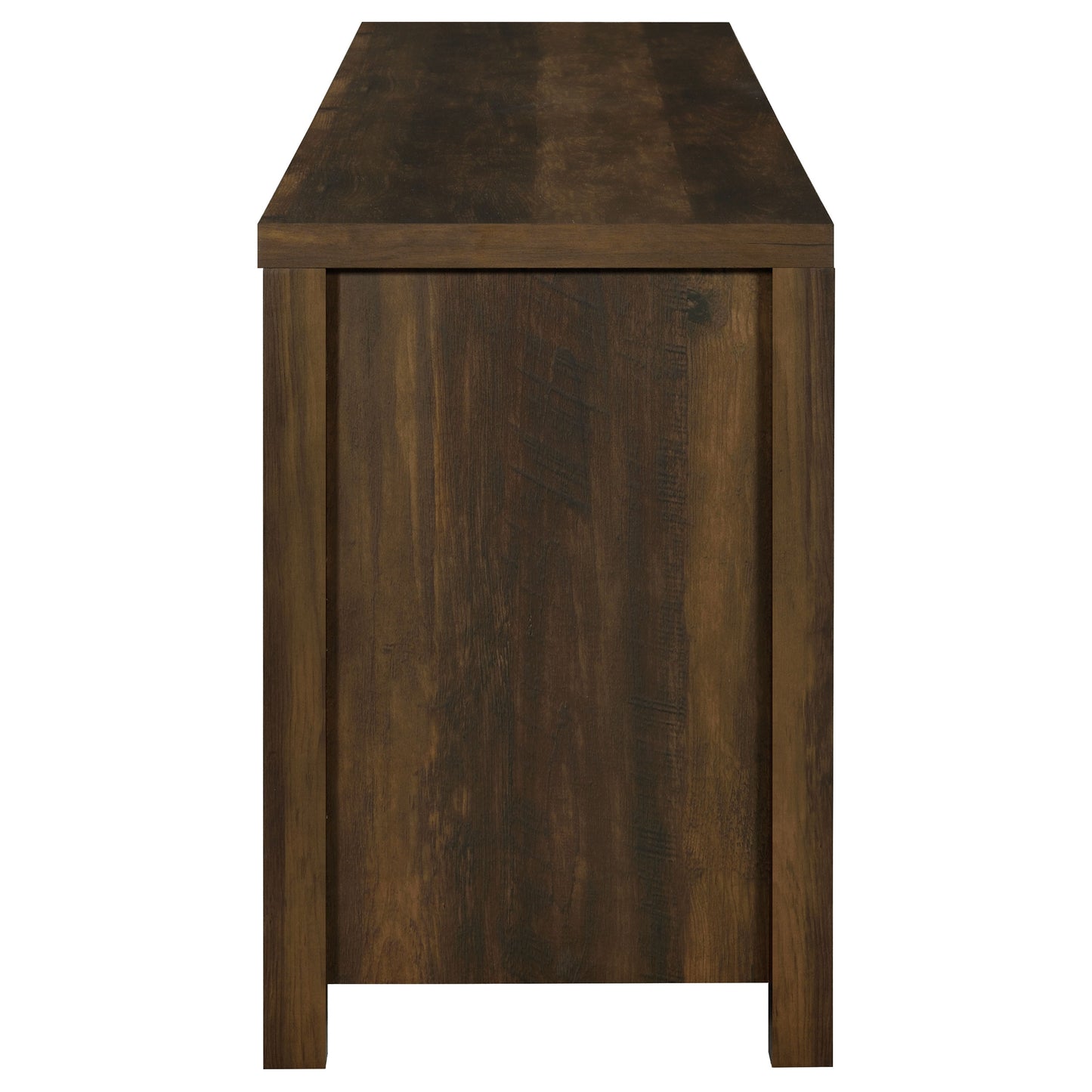 Madra 2-door Engineered Wood 79" TV Stand Dark Pine