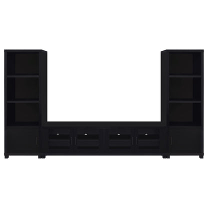 Jupiter 3-piece Entertainment Center 79-inch TV Stand Black