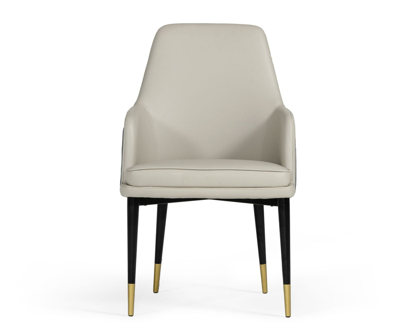 Modrest Duval Modern White and Grey Dining Chair