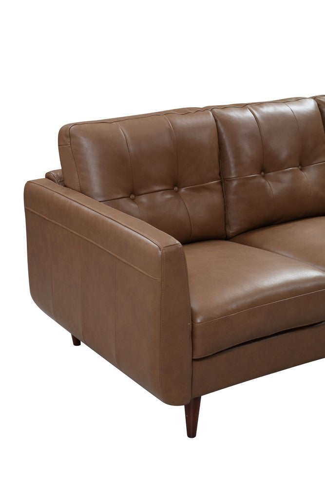 Divani Casa Lyman Modern Brown Sofa