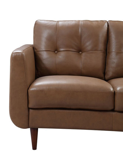 Divani Casa Lyman Modern Brown Sofa