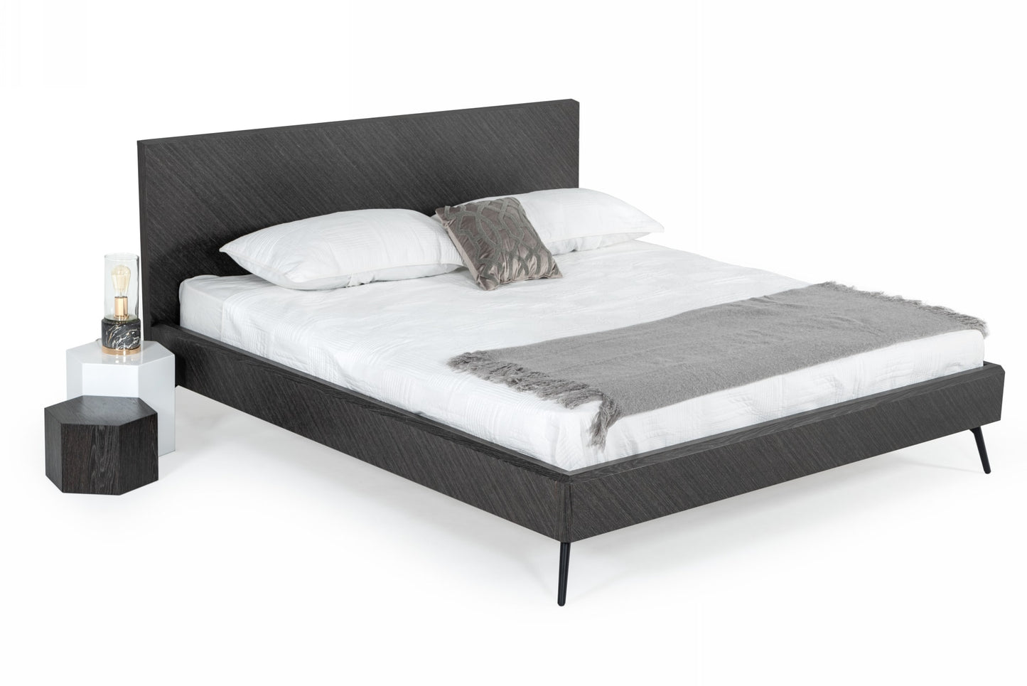 Modrest Gaige Queen Modern Grey Elm Bed