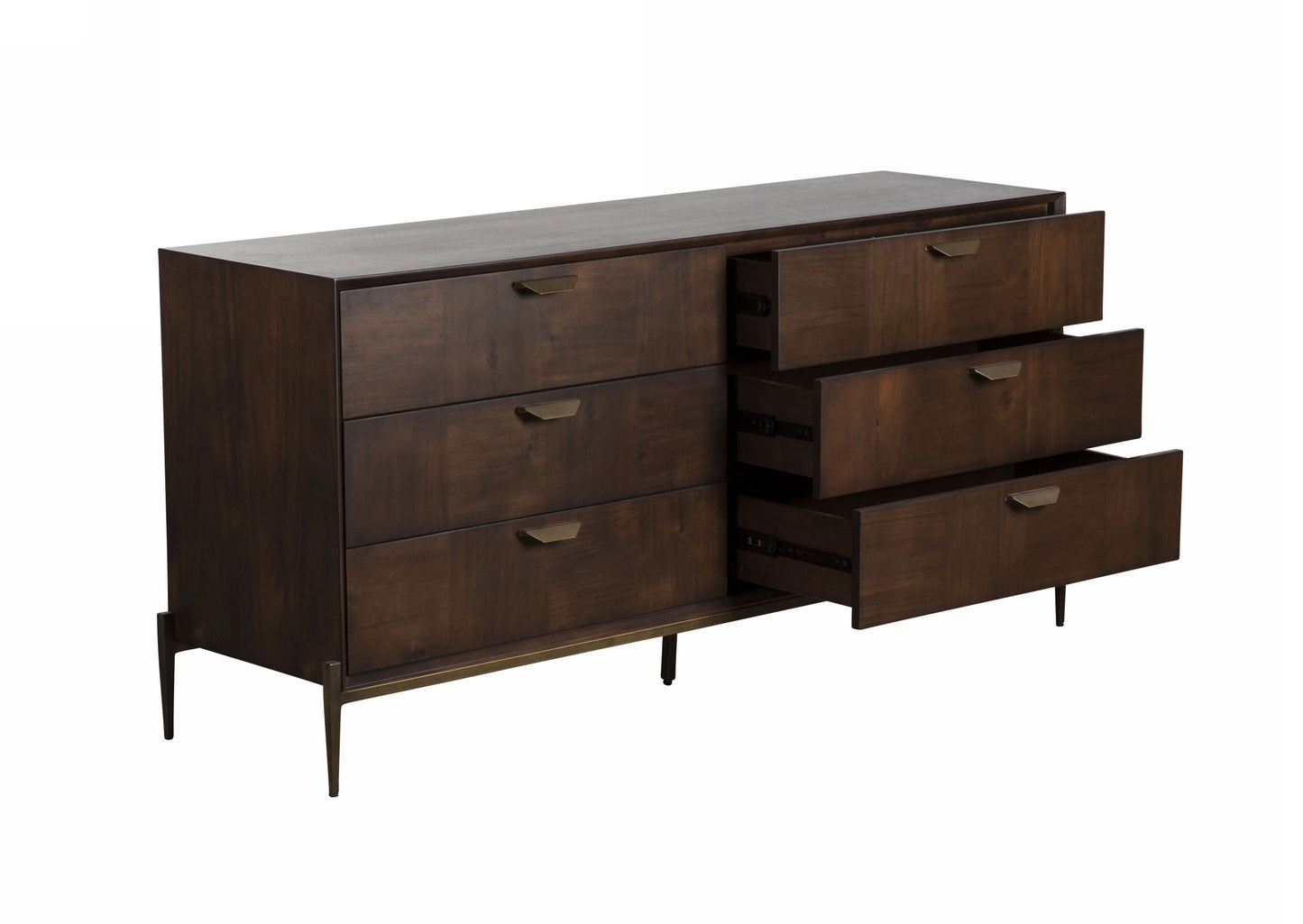 Modrest Shane Modern Acacia and Brass Dresser