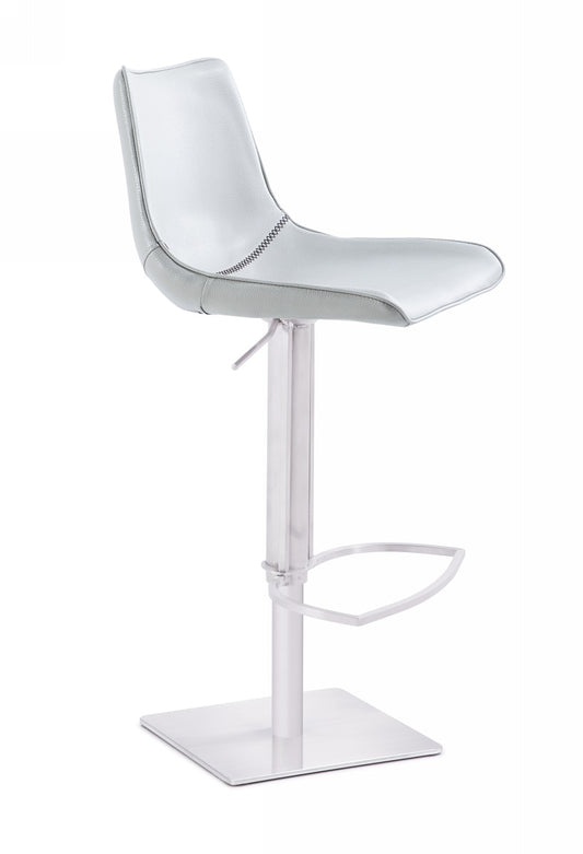 Modrest Manning Modern White Bar Stool