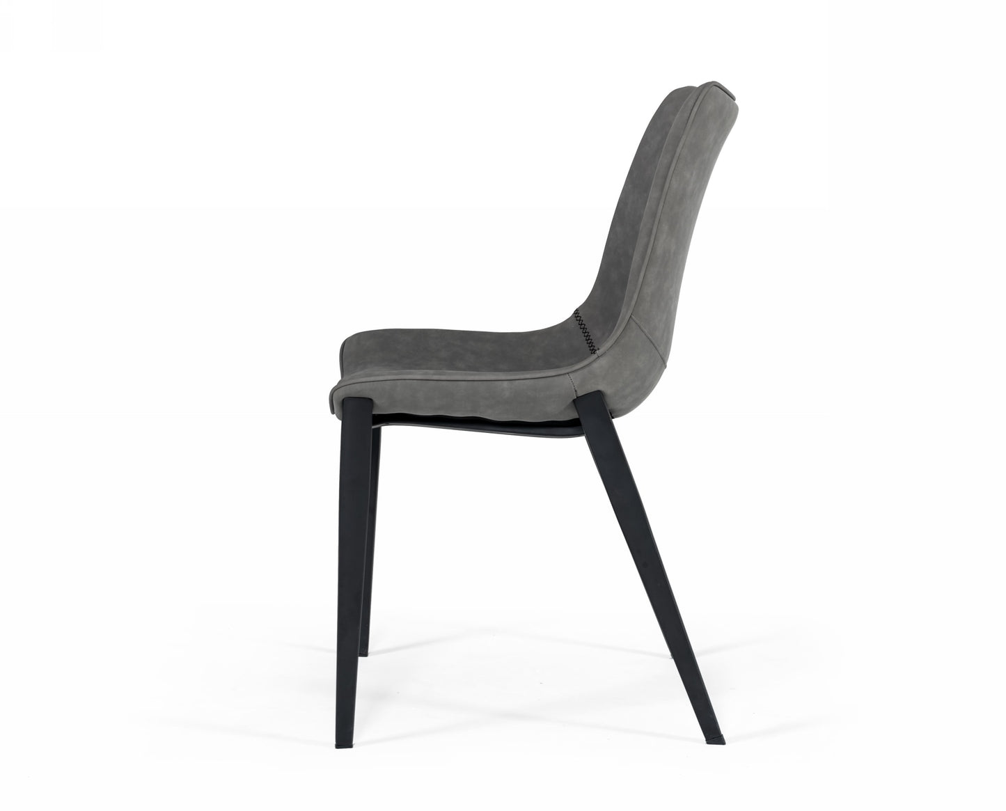 Modrest Frasier Modern Grey Eco-Leather Dining Chair (Set of 2 )