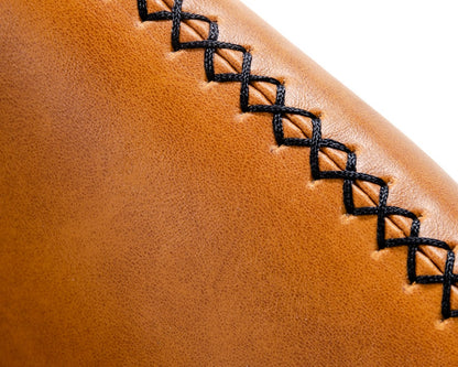 Modrest Kirk Modern Brown Eco-Leather Accent Chair