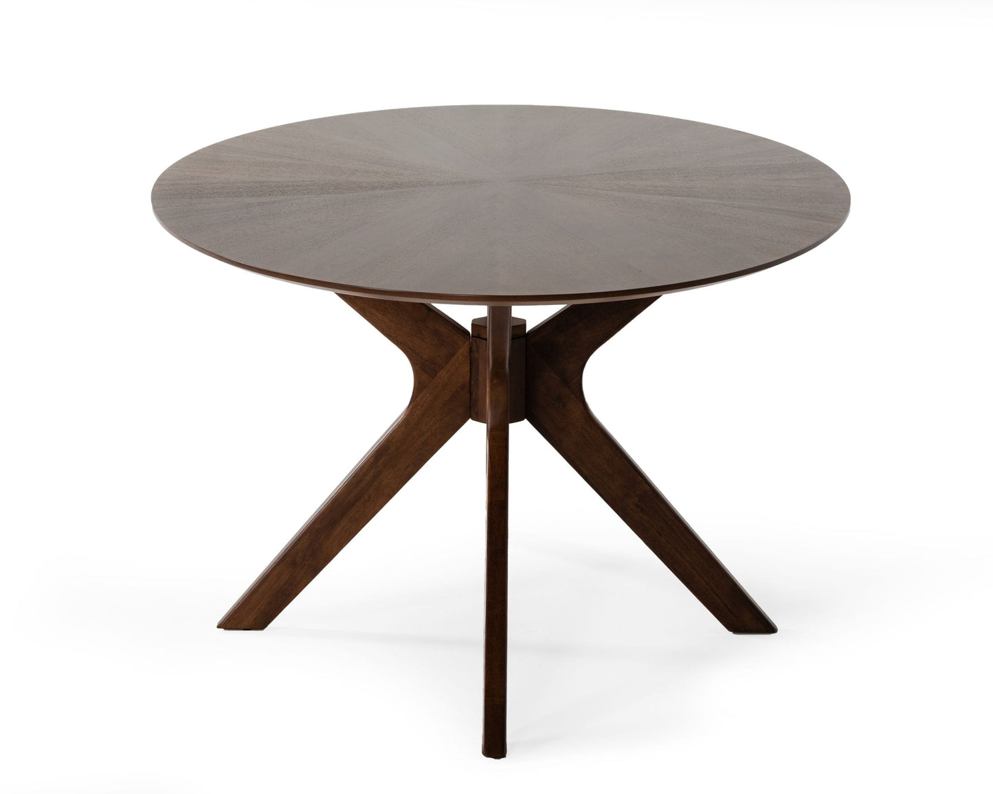 Modrest Prospect Modern Oval Walnut Dining Table
