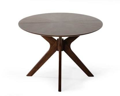Modrest Prospect Modern Oval Walnut Dining Table