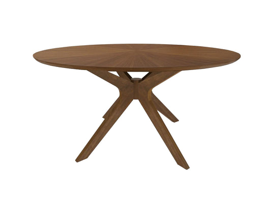 Modrest Prospect Modern 47" Round Walnut Dining Table