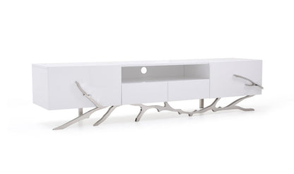Modrest Legend 87"-Wide Modern White TV Stand