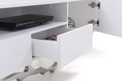 Modrest Legend 87"-Wide Modern White TV Stand