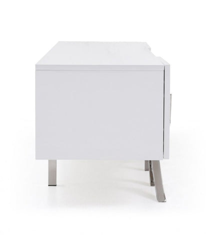 Modrest Legend 87"-Wide Modern White TV Stand