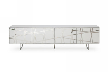 Modrest Kilson Modern White TV Stand