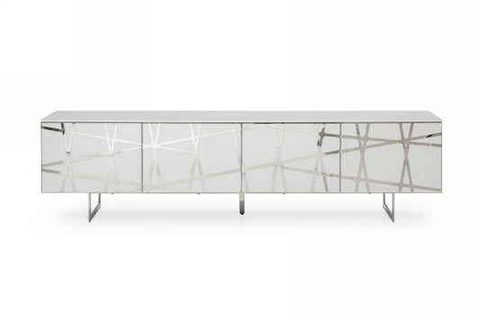 Modrest Kilson Modern White TV Stand
