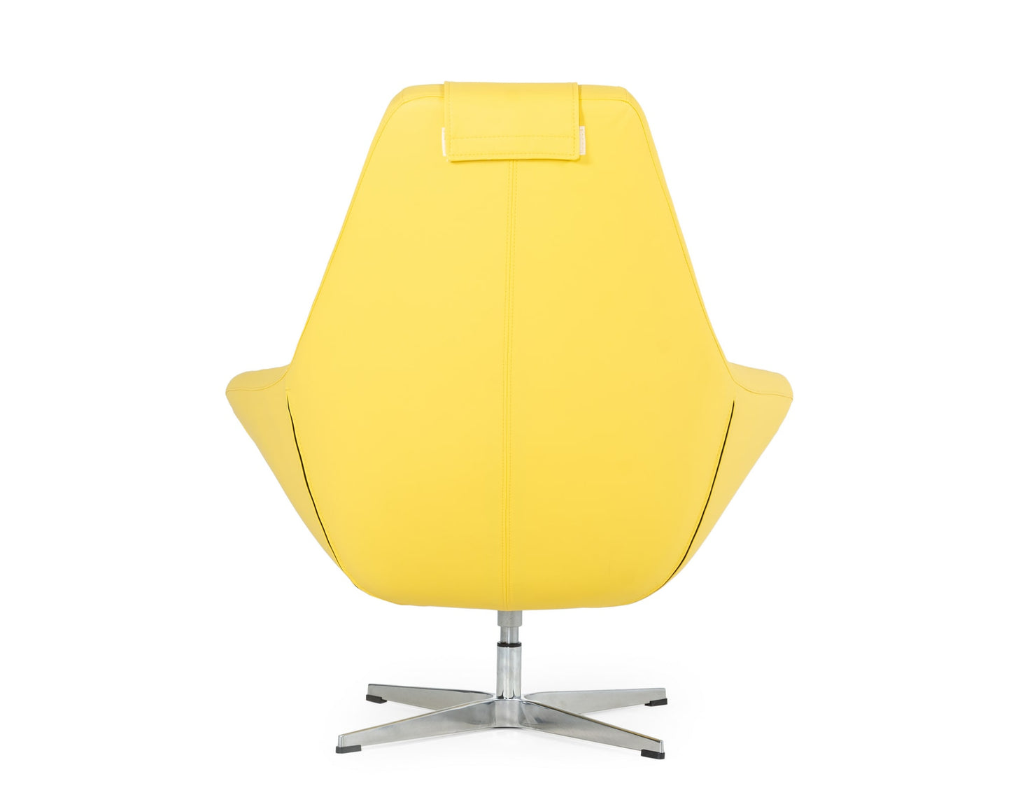 Modern Kenora Modern Yellow Eco-Leather Accent Chair
