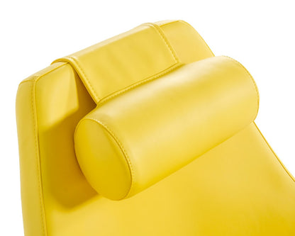 Modern Kenora Modern Yellow Eco-Leather Accent Chair