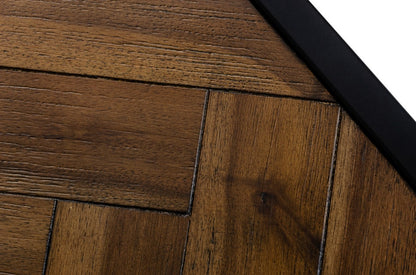 Modrest Pasada Industrial Brown Acacia End Table