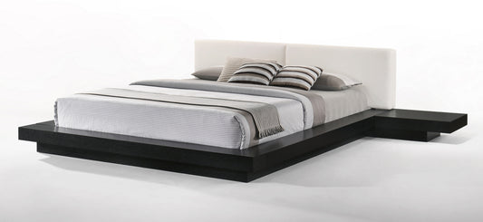 Modrest Tokyo Queen Contemporary Black and White Platform Bed