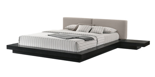 Modrest Tokyo Contemporary Black and Grey Platform Bed