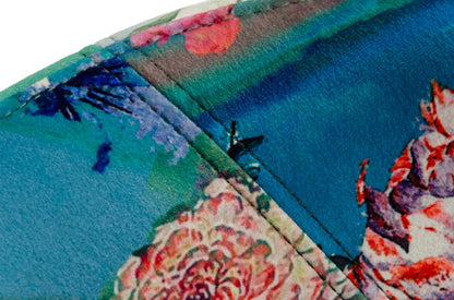 Modrest Roxann Contemporary Floral Velvet Dining Chair