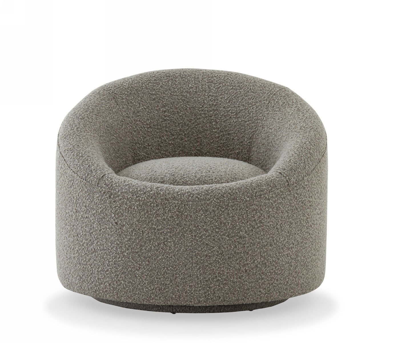 Modrest Frontier Glam Grey Fabric Accent Chair