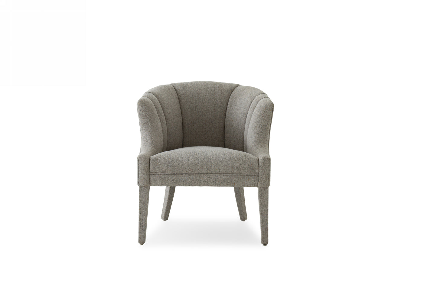 Modrest Ladera Glam Grey Fabric Accent Chair