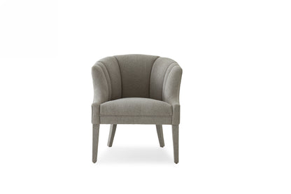 Modrest Ladera Glam Grey Fabric Accent Chair