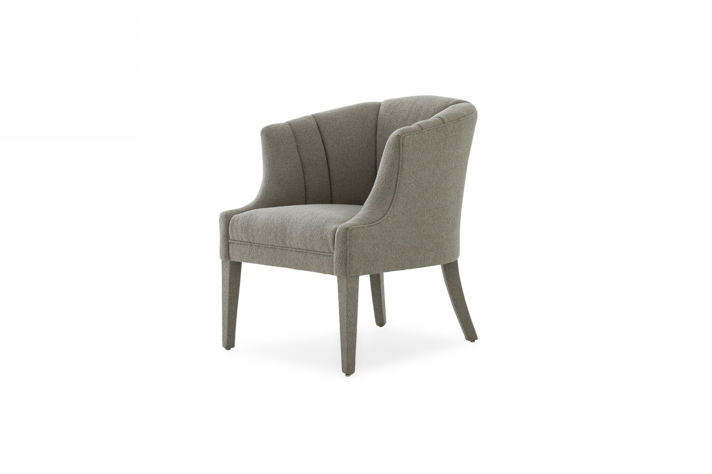 Modrest Ladera Glam Grey Fabric Accent Chair