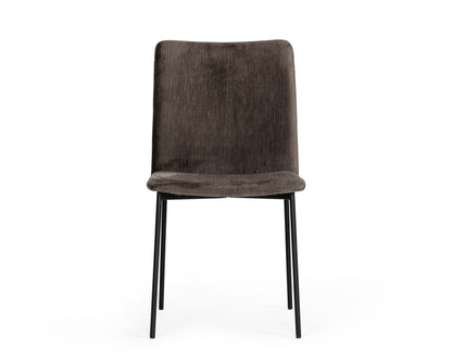 Modrest Maggie Modern Black and Brown Dining Chair