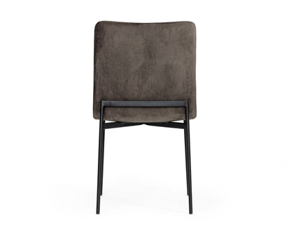 Modrest Maggie Modern Black and Brown Dining Chair