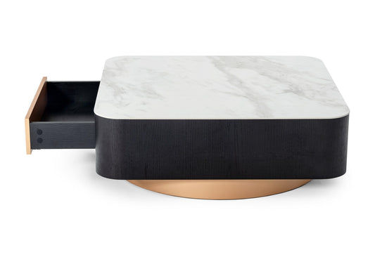 Modrest Peak Modern Black Oak Coffee Table