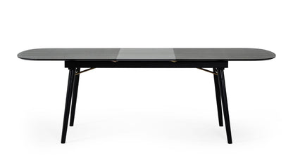 Modrest Addax Modern Black Extendable Dining Table