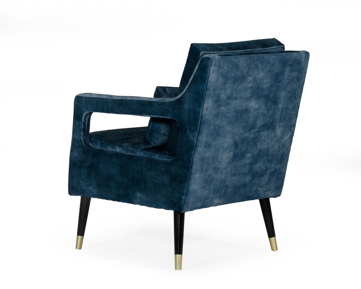 Divani Casa Doherty Mid-Century Blue Accent Chair