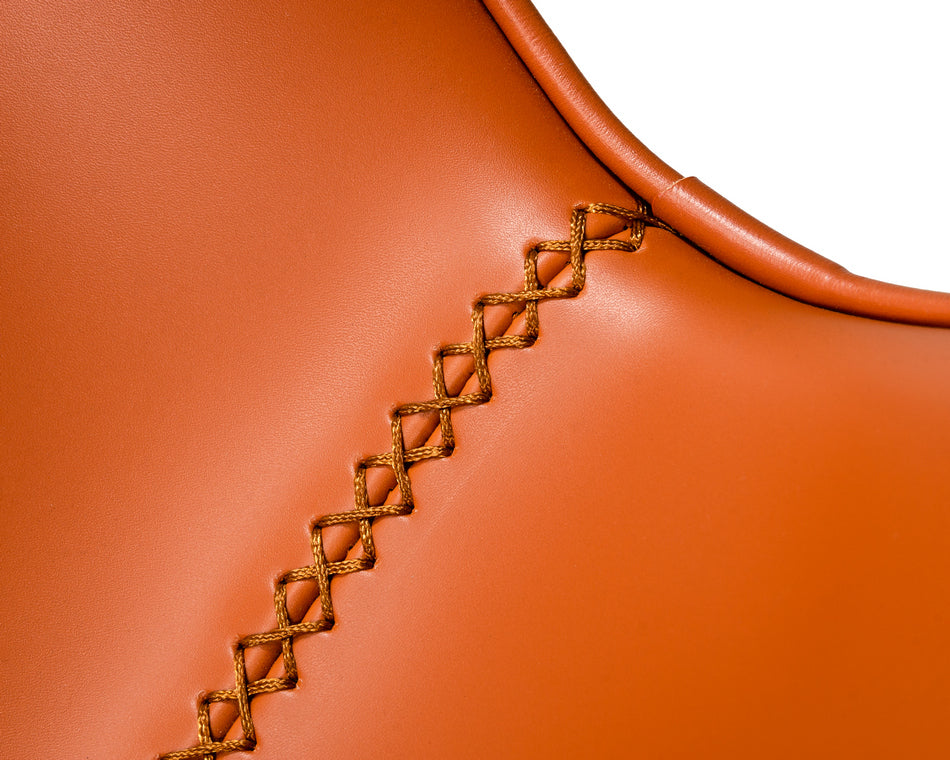 Modrest Holt Modern Cognac Eco-Leather Dining Chair