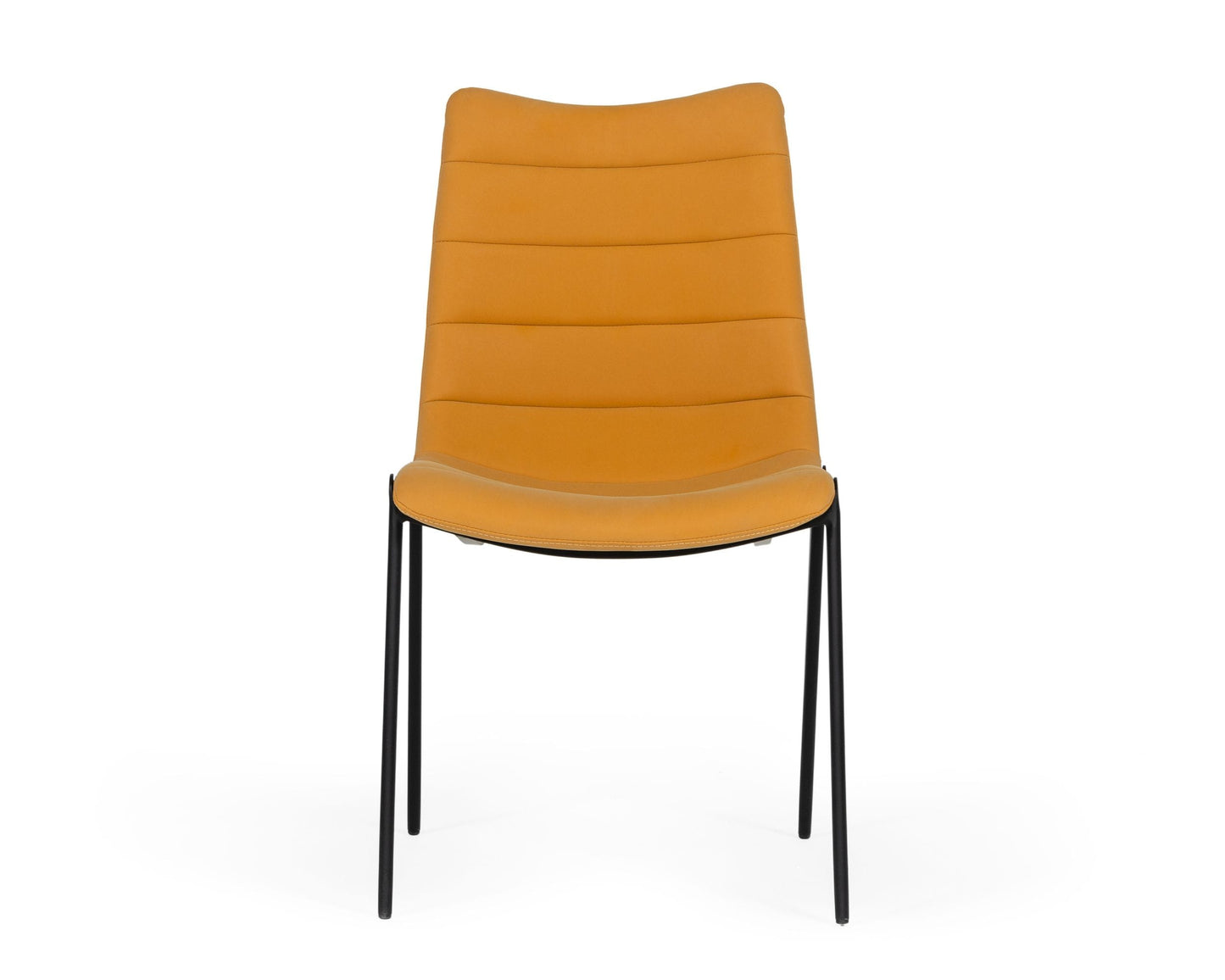 Modrest Hubbell Industrial Tan Eco-Leather Dining Chair