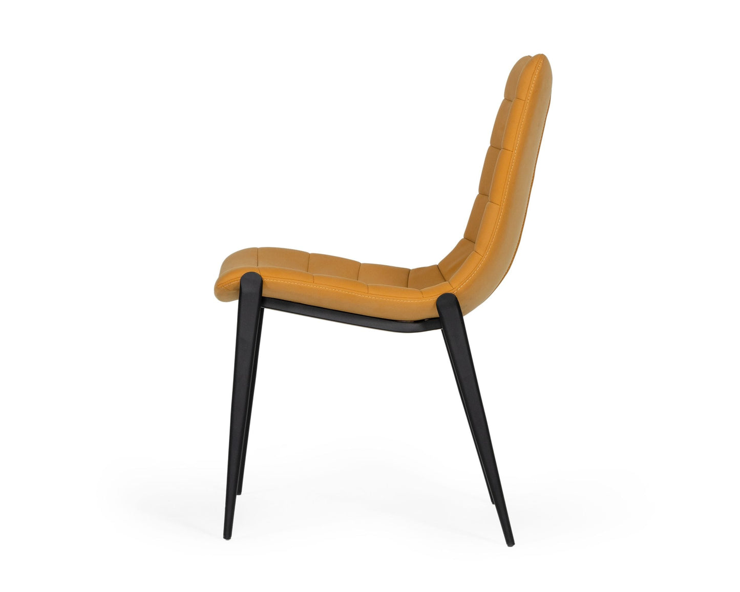 Modrest Hubbell Industrial Tan Eco-Leather Dining Chair