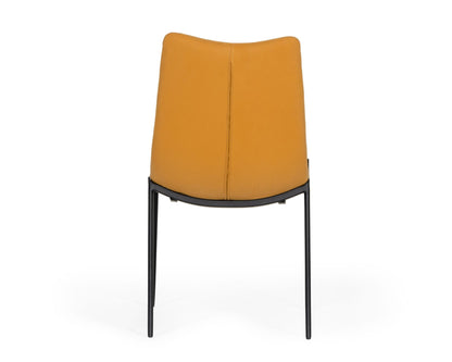 Modrest Hubbell Industrial Tan Eco-Leather Dining Chair