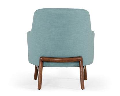 Modrest Metzler Modern Mint Green Fabric Accent Chair