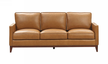 Divani Casa Naylor Modern Brown Italian Leather Split Sofa