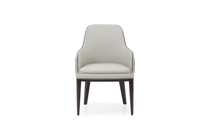 Modrest Maxwell Glam Beige and Grey Dining Chair