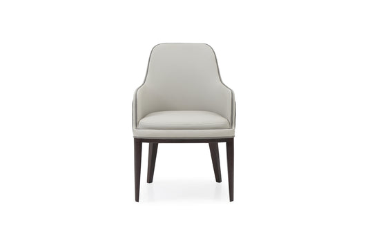 Modrest Maxwell Glam Beige and Grey Dining Chair