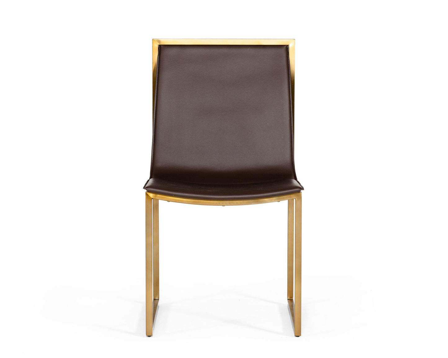 Modrest Dalton Modern Brown Leatherette Dining Chair