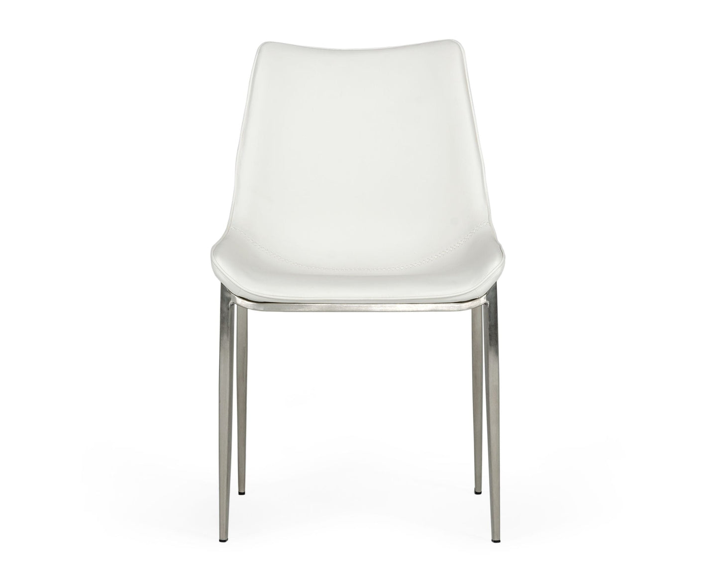 Modrest Frasier Modern White Eco-Leather Dining Chair