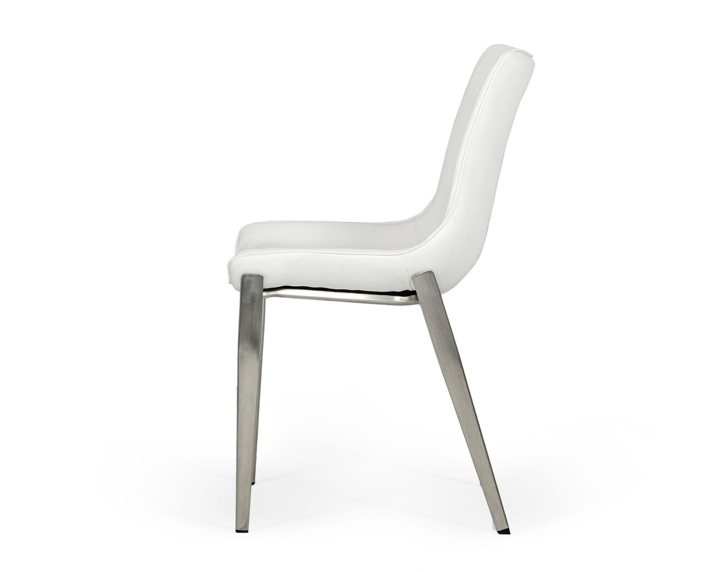 Modrest Frasier Modern White Eco-Leather Dining Chair