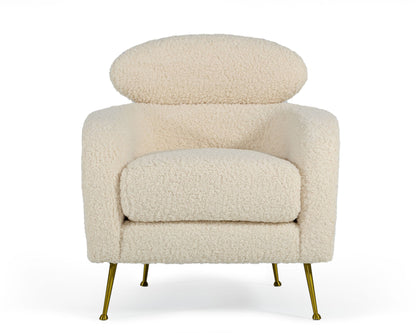 Modrest Altura Modern Faux Fur Lounge Chair
