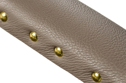 Modrest Canosa Modern Taupe Faux Leather Dining Chair