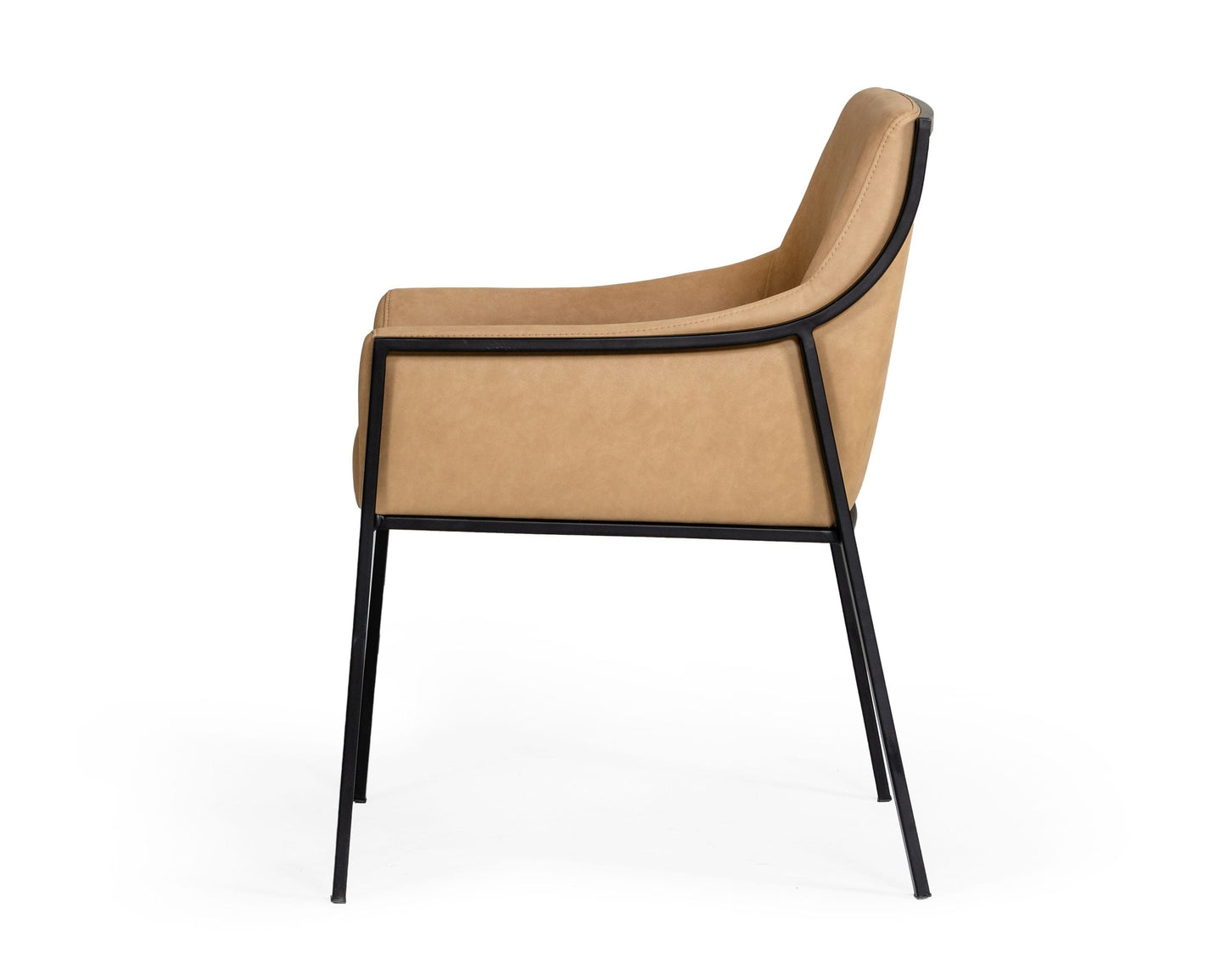 Modrest Raul Modern Suede Tan Dining Chair